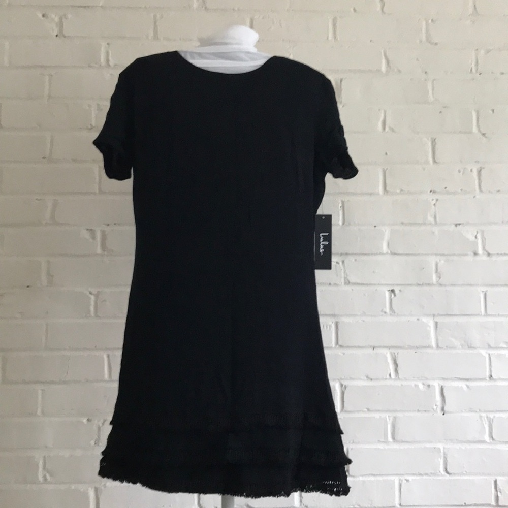 2/ $50Lulus little black dress w/embellished hem
